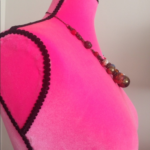 Beaded (bohemian) necklace - Picture 4 of 5